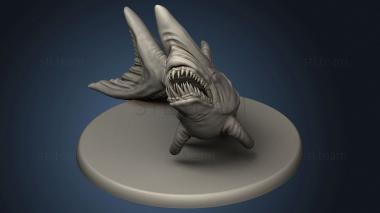 3D model Goblin Shark with Base (STL)