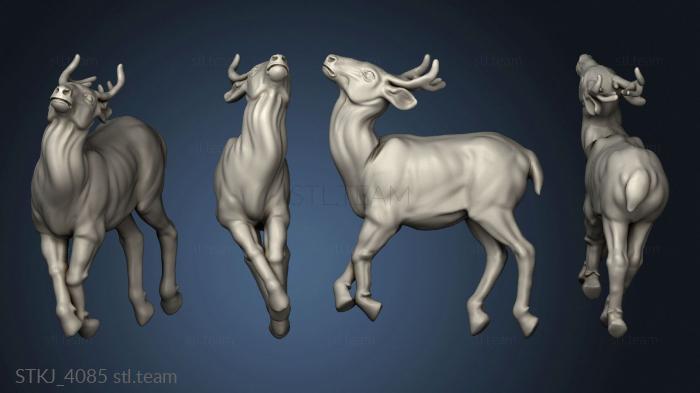 3D model Medieval Village Hunters Deer (STL)