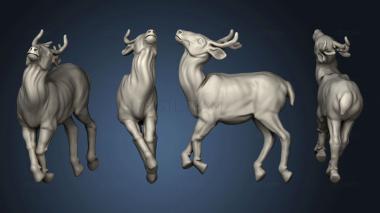 3D model Medieval Village Hunters Deer (STL)