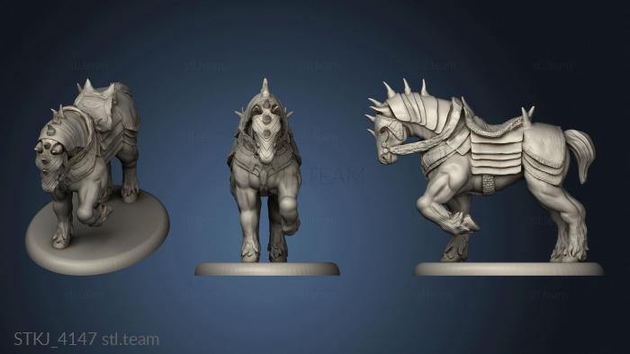 3D model Beast War Horse (STL)