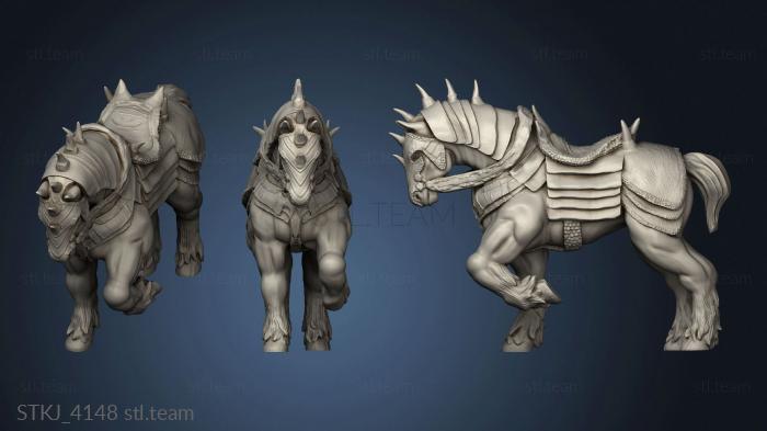 3D model Beast War Horse (STL)