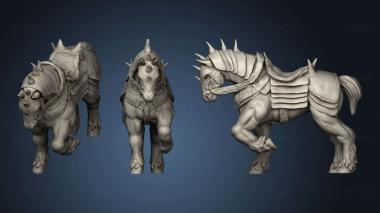 3D model Beast War Horse (STL)