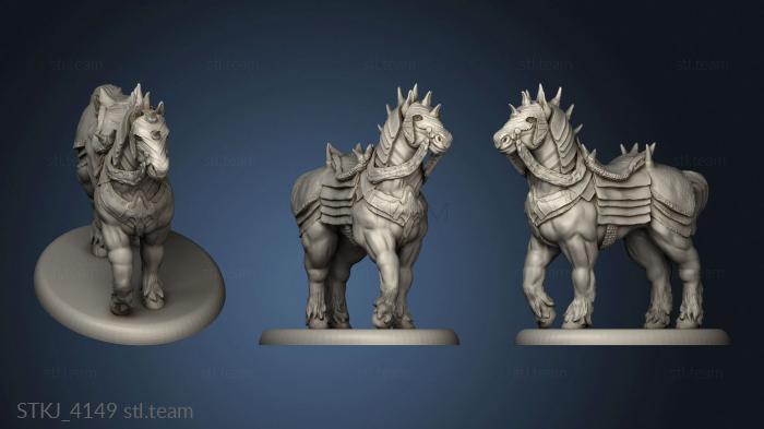 3D model Beast War Horse (STL)