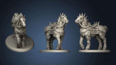 3D model Beast War Horse (STL)