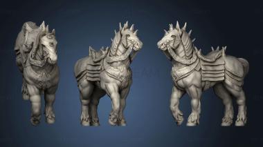 3D model Beast War Horse (STL)