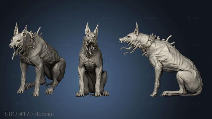 3D model Fear Old god Corrupt Dog Sit (STL)