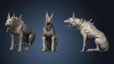 3D model Fear Old god Corrupt Dog Sit (STL)