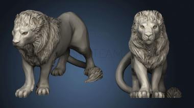 3D model Figurine Wondrous Power Gold Lions lion (STL)