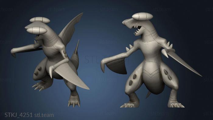 3D model Garchomp alone (STL)