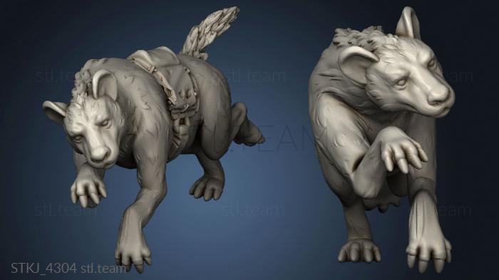 3D model Goblin Hyena Mount (STL)