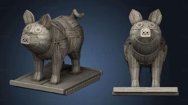 3D model Green Siege Trojan Pig (STL)