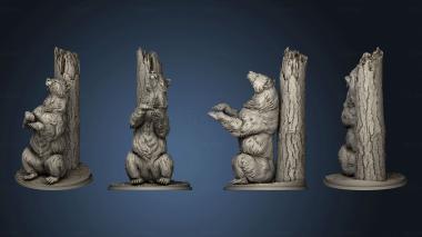 3D model grizzly scratching (STL)