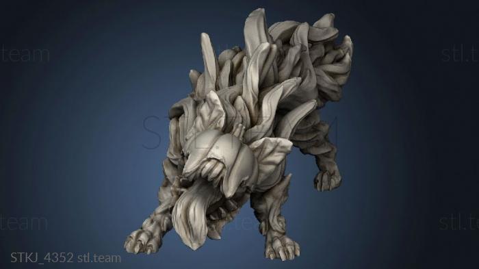 3D model Halloween Pumpkin wolf (STL)