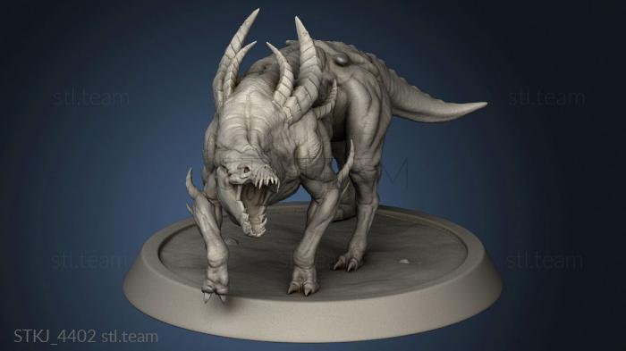 3D model HellHound Open Mouth open mouth (STL)