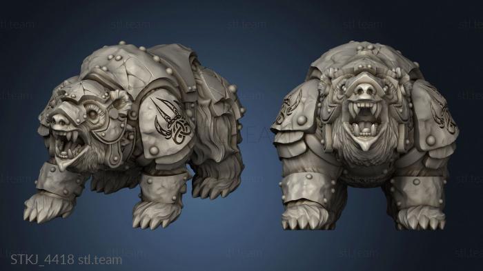 3D model Hold Dwarf warbear (STL)