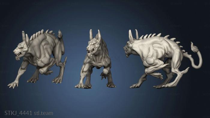 3D model Hour Demons Portal Dog Running (STL)