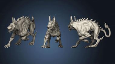 3D model Hour Demons Portal Dog Running (STL)