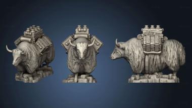 3D model Humble Dungeons and Monsters yaks Yak With Supplies (STL)