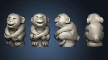 3D model Jumanji Animals Figures monkey (STL)