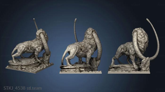 Kingdom Death Expansion Terrain LG Lion Statue