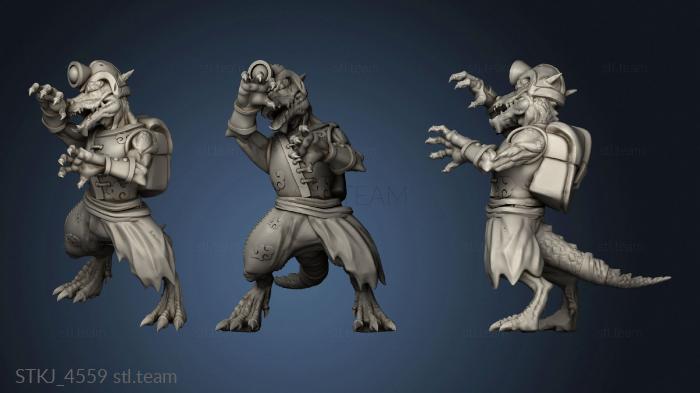 3D model Kobolds Yao Long Temple miners (STL)