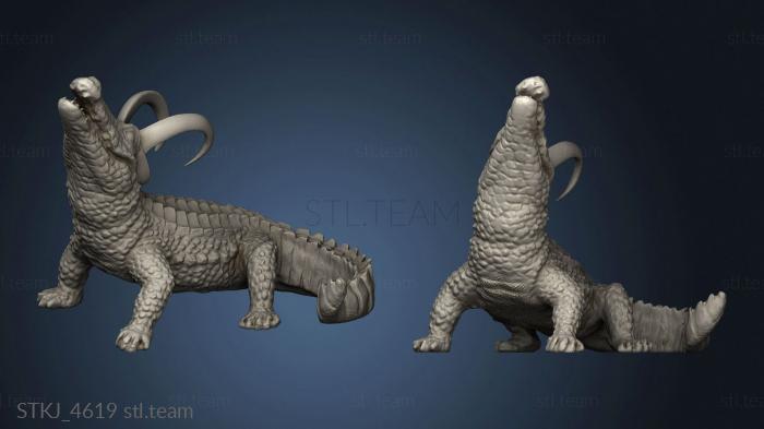 3D model Lokigator Horns Sliced Legs Flattened Eyes (STL)