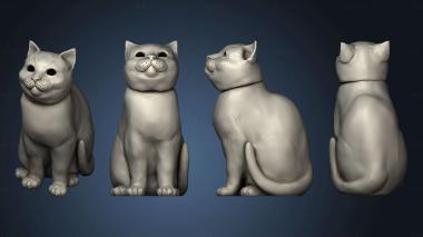 3D model Loubie wizard cat back (STL)