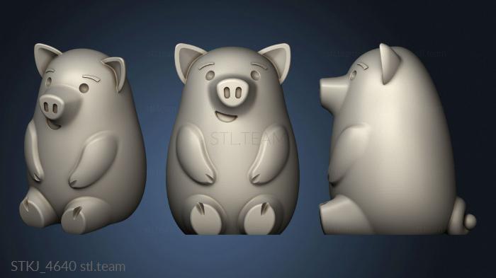 3D model LUPITA PIGGY BANK CHALLENGE PIG LG Sep (STL)