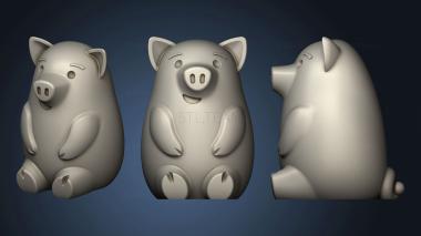 3D model LUPITA PIGGY BANK CHALLENGE PIG LG Sep (STL)