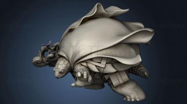 3D model Manuel Borias Turtles Turtle bare (STL)