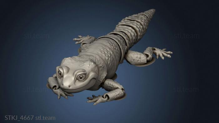 3D model Mat Mire Makes Flexi Gecko Leo (STL)