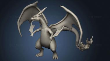 3D model mega charizard (STL)