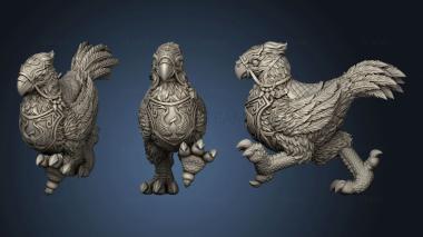 3D model Menagerie Miniature Big Bird Running (STL)