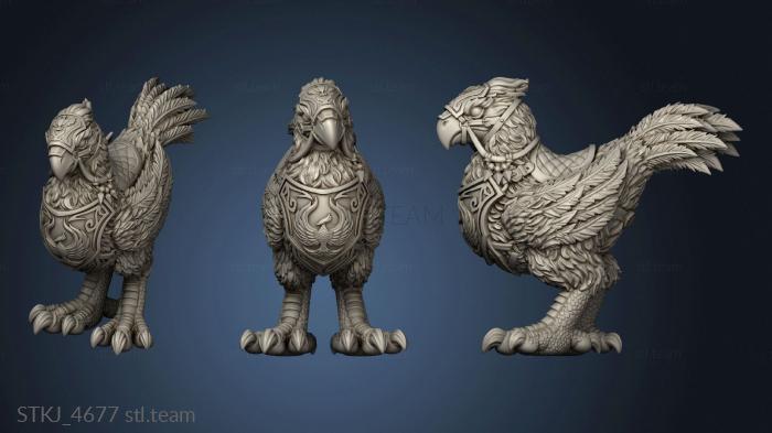 3D model Menagerie Miniature Big Bird Standing (STL)