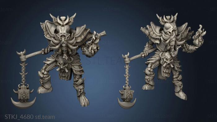 3D model Might The Tusk Undead elephant flame Sups (STL)