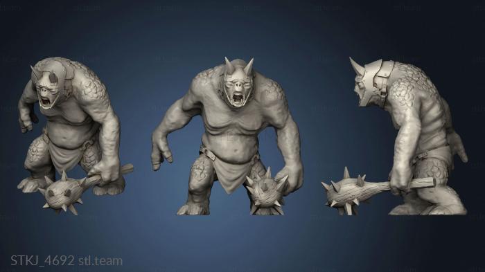 3D model Enanos Colinas Hierro Cave troll fored (STL)