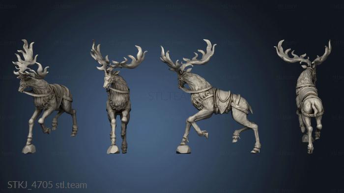 3D model Cavalry Elk onrock (STL)