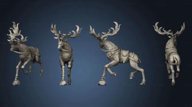 3D model Cavalry Elk onrock (STL)