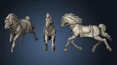 3D model Cavalry Horse walk (STL)