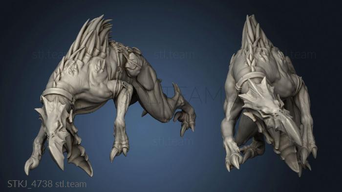 3D model monster hound (STL)