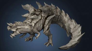 3D model Monster glav (STL)