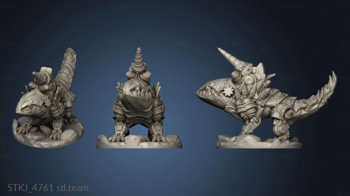 3D model Monster Mini Clockwork Land Shark (STL)