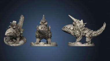 3D model Monster Mini Clockwork Land Shark (STL)