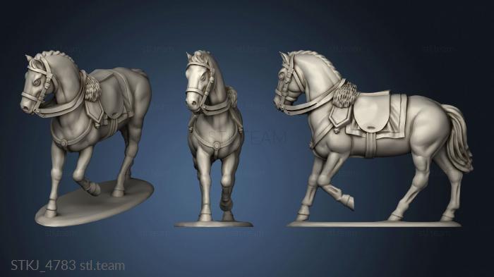 3D model Mounted Command Light Officer horse (STL)