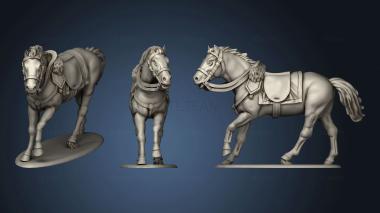 3D model Mounted Command Officer horse (STL)