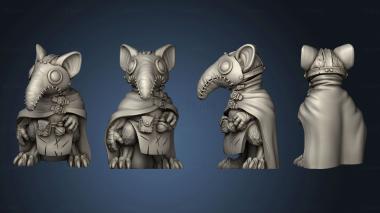 3D model Mouse Plague Doctors (STL)