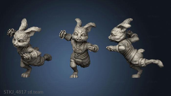 3D model Rabbit Monk NM Combat (STL)