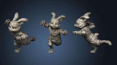 3D model Rabbit Monk NM Combat (STL)