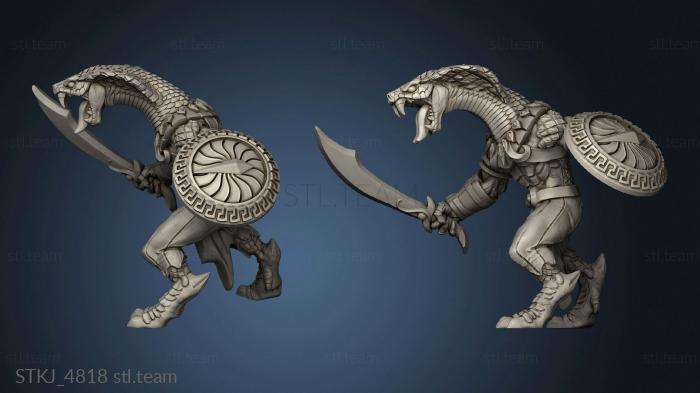 3D model Naga Tribe Snakeman (STL)