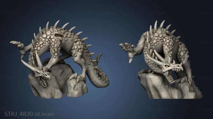 3D модель Всадник на драконе (STL)